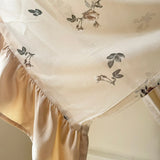 Romantic Style Roses Pattern Ruffle Curtain Enclosure Kitchen Door Curtains Cafe Living Room Window Kitchen Curtain Decoration