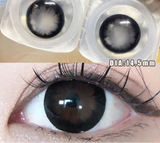 1 Pair Big Eyes Black Lenses 14.5MM Korean Natural Lenses - 0.00 To - 8.00 Diopter Lenses 1 Day Use Beauty Makeup Lens