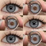Color Contact Lenses for Eyes Gray Lense Brown Contact Blue Eyes Lenses Colorful Makeup Contact Lens Yearly 2pcs/pair