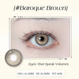 Yearly Green Iris Colored Contact Lenses 1 Pair with Natural Pupil Color And Prescription 0-8 Degrees Annual  Make Up