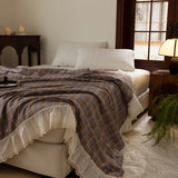 100% Cotton Princess Summer Quilt Korean Cool Quilt Bare Sleeping Skin-Friendly For Women Summer Bedding Air-Conditioned