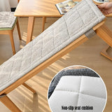 1PC Solid Color Thicken Sponge Bench Cushion Thickened Soft Long Bench Cushion Sofa Seat Mat Cushion for Available All Seasons