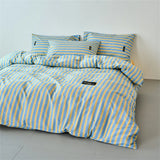 New Simple Wind 100% Cotton Stripe Single Product Quilt Cover High-quality Skin-friendly Duvet Cover Without Pillowcase