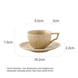 Triangular Coffee Cup Saucer Set Unique Vintage Home Coffee Cup Saucer Pour Over Coffee Drinking Utensils Household Goods