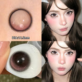 Silicone Hydrogel Fixed Highlight Lenses Light Gray Colored Contact Lenses With Prescription For Women