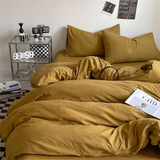 100% Thick Brushed Bed Sheets, Duvet Cover Set, Four Piece Bedding Set Three Piece Bedding, Fully Enclosed for Home Gift
