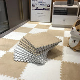 20pcs Ins Style Room Carpet, Bedroom, Children'S Bedside Blanket, Stain Resistant Living Room, Splicing Mat, Floor Mat 30*30 Cm