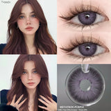 Contact Lenses 2 PCS For Eyes LUCIFER Blue Cosmetic Contacts Lenses  Beautiful  Yearly Color Contacted Natural Lenses