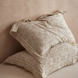 2 Pcs Class A  Linen Cotton Pillow Cases Wabi-sabi Aesthetic Beige Pillowcase for Bed Skin-friendly Bed Sleep Pillow Cover 48x74