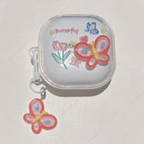 Cute Cartoon Clear Earbuds Cover For Samsung Galaxy Buds 2 Pro Buds FE Live Buds2 Pro Buzz 2 Pro buzz2 Case Lovely Bracele Funda