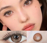 1 Pair Colorcon Korean Lenses Colored Contact Lenses with Degree Myopia Lenses Pink Lenses Green Eye Lenses