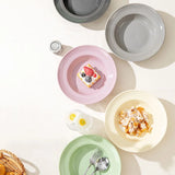 Nordic Style Ceramic Disc High-end Solid Versatile Dining Plate Household Pasta Serving Plates Minimalist Western Tableware