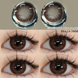 Big Diameter Black Lenses 14.5mm Lenses Gothic Colored Contact Lenses for Eyes Big Doll Eye Lenses Natural Look Lenses