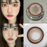 2pcs/Pair Contact Lenses Fast Shipping Big Black Lenses for Eyes Beauty Pupils Comestic Eye Color Lens 14.5mm/14.2mm