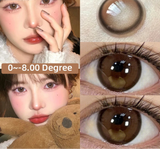 1 Pair(2pcs) Lenses Natural Brown Contact Lenses for Eyes Prescription Colored Eye Lenses for Myopia Beauty Color Lens