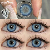 1 Pair Blue Colored Contact Lenses for Eyes Natural Brown Contact Lenses Fashion Lenses Brown Eye Lens Softlenses