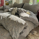 Simple Bedding Set Korean Style Soft Bed Sheet Set Queen King Size Duvet Cover Set No Filling With Pillowcase Bedroom Decor