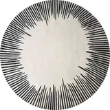 Home Thicken Non-slip Mat Modern Minimalist Carpets for Living Room Fluffy Soft Bedroom Decor Stripe Carpet Large Area Round Rug
