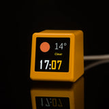 GeekMagic Ultra Smart WiFi Weather Forecast Station Bed Clock for Desktop Decoration, photo Album with Gif Animation