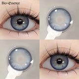 Contact Lenses Natural Look Beauty Pupils Brown Eye Contacts Cosmetic Grey/Blue Lenses for Daily Party