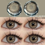 1 Pair Colored Contact Lenses for Eyes Natural Look Brown Eye Lenses Gray Contact Blue Lenses Eye Cosmetics Yearly Use