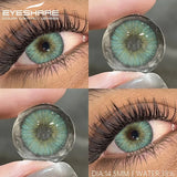 1 Pair Natural Blue Lenses Yearly Use Contact Lens Beauty Color Contact Lenses For Eyes Brown Contacts Gray Pupils Lens