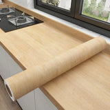 PVC Waterproof Self Adhesive Wallpaper Wall in Rolls Furniture Vinyl Decor Film Wood Grain Stickers For Kitchen Wall Home Decor