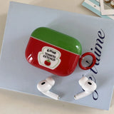 Cartoon Cute Red Tomato Salad Ins Soft Silicone Earphone Case For AirPods 1 2 3 4 AirPods Pro 2 Shockproof Fundas With keychain