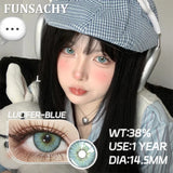 1pair Natural Color Contact Lenses for Eyes Blue Eye Lens Gray Lenses Fashion Korean Beauty Pupils Yearly Makeup Lens