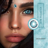 2PCS Colored Contact Lenses for Eyes Sunkissed Lenses Green Contact Lenses Gray Lense Fashion Beauty Pupils 1 Year