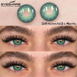 New Natural Color Contact Lenses 2pcs Blue Eyes Lenses Gray Eye Contact Brown Colored Eye Lens Green Beauty Makeup Lens