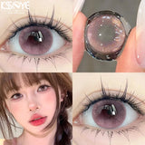 2Pcs Korea New Color Contact Lens Lenses Degree Natural Fashion Contact Lenses Brown Blue Comfort Soft Lens Yearly