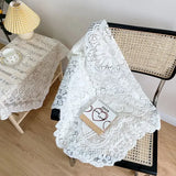 Ins Lace Tablecloth Retro Decorative Coffee Dining Table Cover Embroidered Table Cloth for Party Banquet Wedding Home Decor