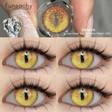 1 Pair Cosplay Demon Contact Lenses for Eyes Anime Lenses for Halloween Colorcon y2k Eye Contacts Cosmetic Red Softlens