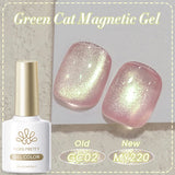 10ml Cat Magnetic Gel Sparkling Ultra Gold Glitter Soak Off UV LED Gel Nail Art Varnish Manicure Valentine's Day