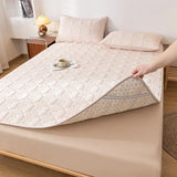 1pc Quilted Thick Mattresses Toppers Waterproof Mattress Pad Cover All-Season Elastic Corner Straps Fits Up To 30cm Bed