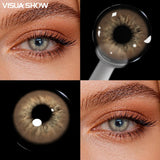 Sea Brown Color Contact Lenses 6 Months Disposable 14.2mm Small Pupil Korea Design for Daily Beauty Cosmetics