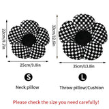 Plush Flower Cushion INS Cute Sofa Sunflower Throw Pillow Office Chair Lumbar Support Pillow Plush Car Seat Cushion