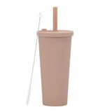 700ml,Double-Layer Straw Cup/MUG,Drinkware,Environmentally Friendly Plastic,Large Diameter,Transparent Milk Tea Cup,Holiday Gift