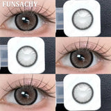 1 Pair Yearly New Korean Natural Lenses Color Contact Lenses for Eyes Color Black Brown Beautiful Pupil Fast Shipping