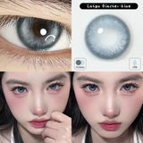(2pcs)1Pair Myopia Color Contact Lenses for Eyes Fashion Prescription Lenses Beauty Pupils Blue Green Brown Grey Lenses