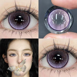 1 Pair Hot Selling Myopia Lenses Korean Lenses Colored Contact Lenses with Degree Blue Pupil Lenses Soft Natural Lenses