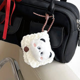 Korea Lovely Plush Panda Knitted Headphone Cases For Galaxy Buds 2 Cover For Galaxy Buds Live Shockproof Fundas Protective Shell