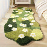 Irregular Shapes Rugs for Bedroom Fluffy Soft Bedside Floor Mat Home Thick Plush Rug Modern Style Living Room Decoration Carpet