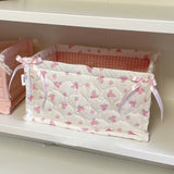 Original Korean Imported Quilted Storage Basket Desktop Good Item Storage Cute Storage Frame