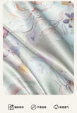 Flower Printed Duvet Cover Set Satin Silk Bed Cover Sets for Summer Queen/King Size Silky plumones de cama Coolling Bedding Set