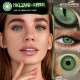 2Pcs Natural Color Contact Lenses Brown Contacts Gray Beautiful Pupils Blue Eye Lenses Yearly Green Beauty Makeup Lens