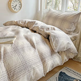 Pure Cotton Printed Student Bedding Set Single Queen Skin Friendly Bed Linens Skin Friendly Comforter Cover Set for All Seasons