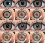 1Pair Colored Contact Lenses for Eyes Gray Lenses Colorcon Korean Lenses Yearly Beauty Pupils Eye Contacts Lens Annual