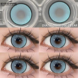 1 Pair Colored Contact Lenses Pink Contact Lenses Purple Fashion Makeup Contact Lenses Eye Cosplay Lenses Yearly Use
